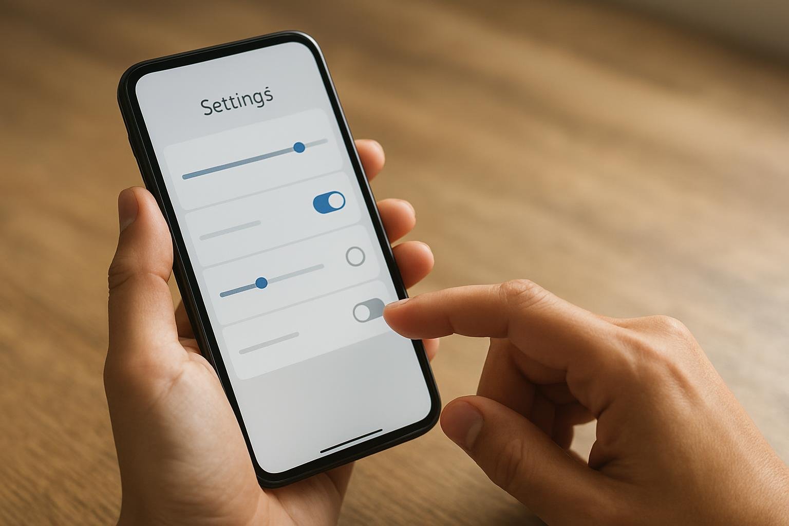 Screenshot highlighting Dryzor Sync App’s customizable settings screen
